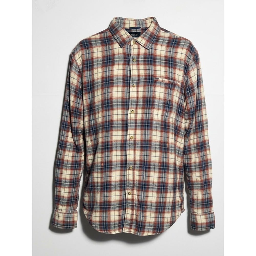 BUFFALO By David‎ Bitton Simbio Button Down Shirt Mirage Cotton Classic Fit L